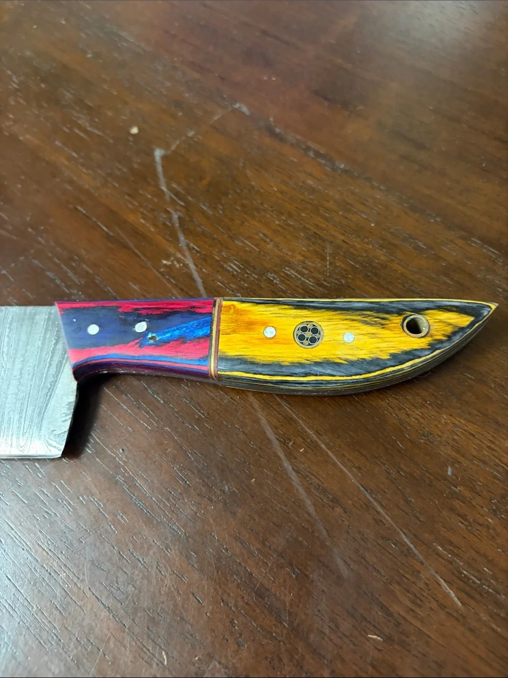 handmade Damascus steel chef knife 11.5”